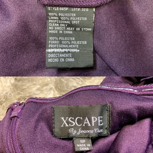 Xscape by Joanna Chen Gem Gown Women size 10P - Picture 8 of 8